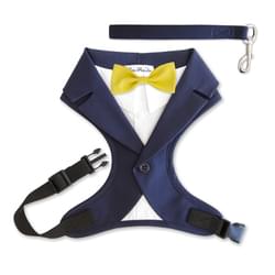 Blue Wedding Tuxedo Harness with Leash