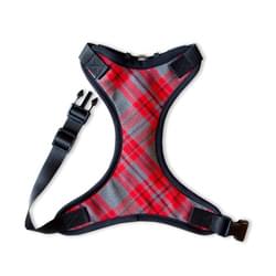 Red and Gray Tartan Harness
